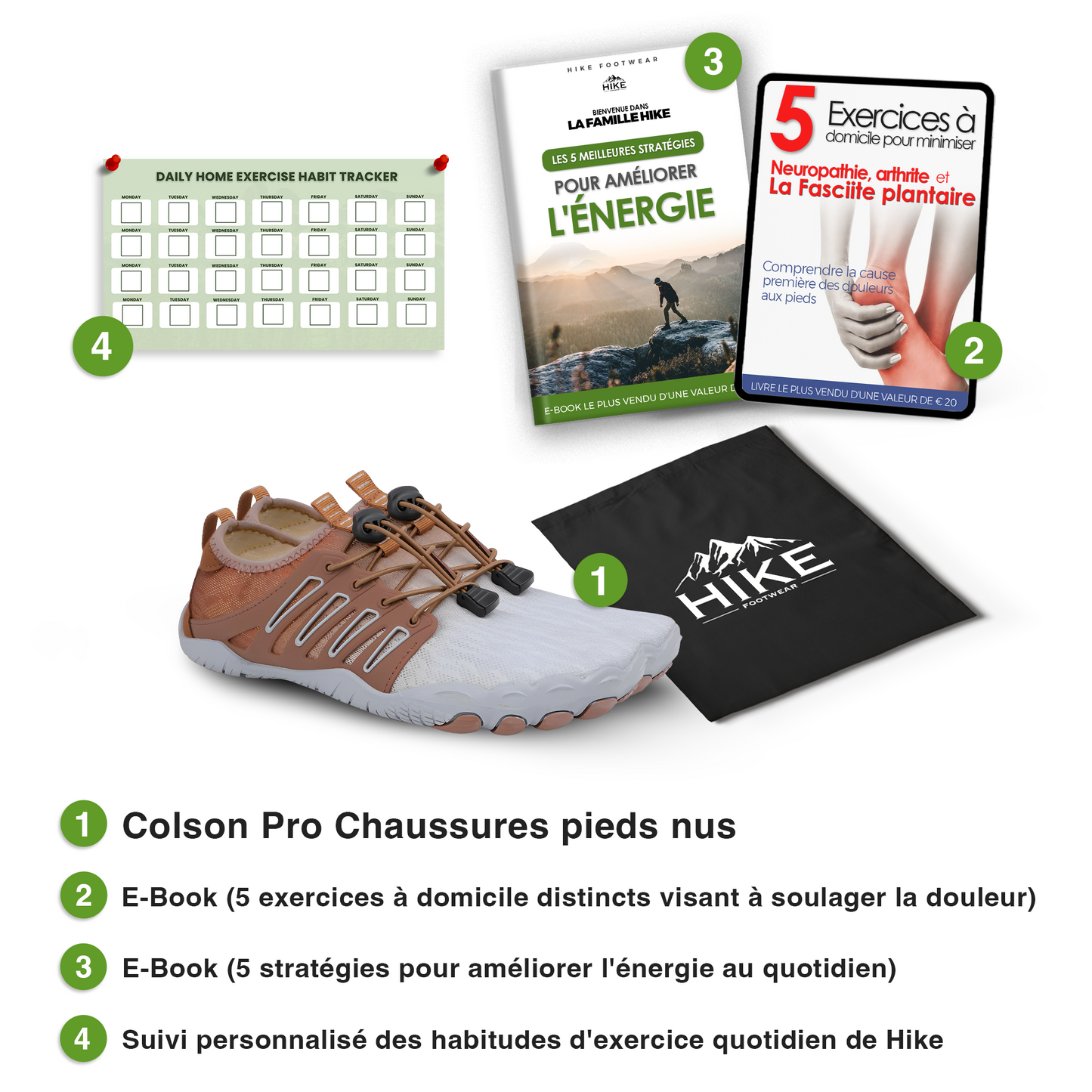 Colson Pro - Chaussures pieds nus universelles saines et antidérapantes (Unisex)