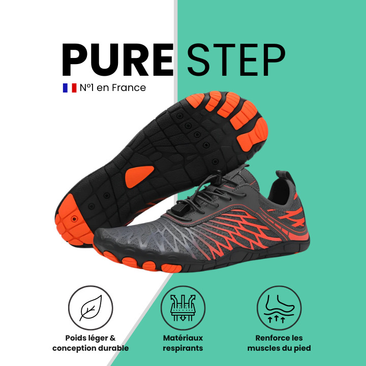 Pure Step – Soulage la neuropathie et réduit les douleurs inflammatoires des pieds.