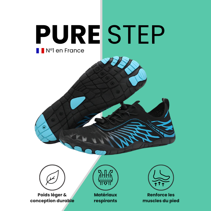 Pure Step – Soulage la neuropathie et réduit les douleurs inflammatoires des pieds.