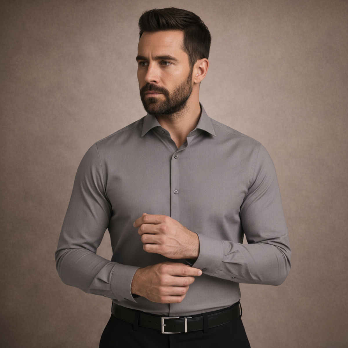 Camicia Antipiega a Taglio Aderente