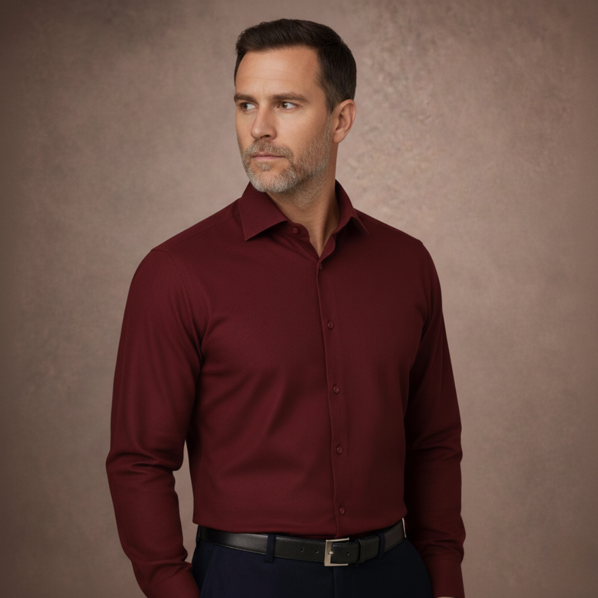Camicia Antipiega a Taglio Aderente
