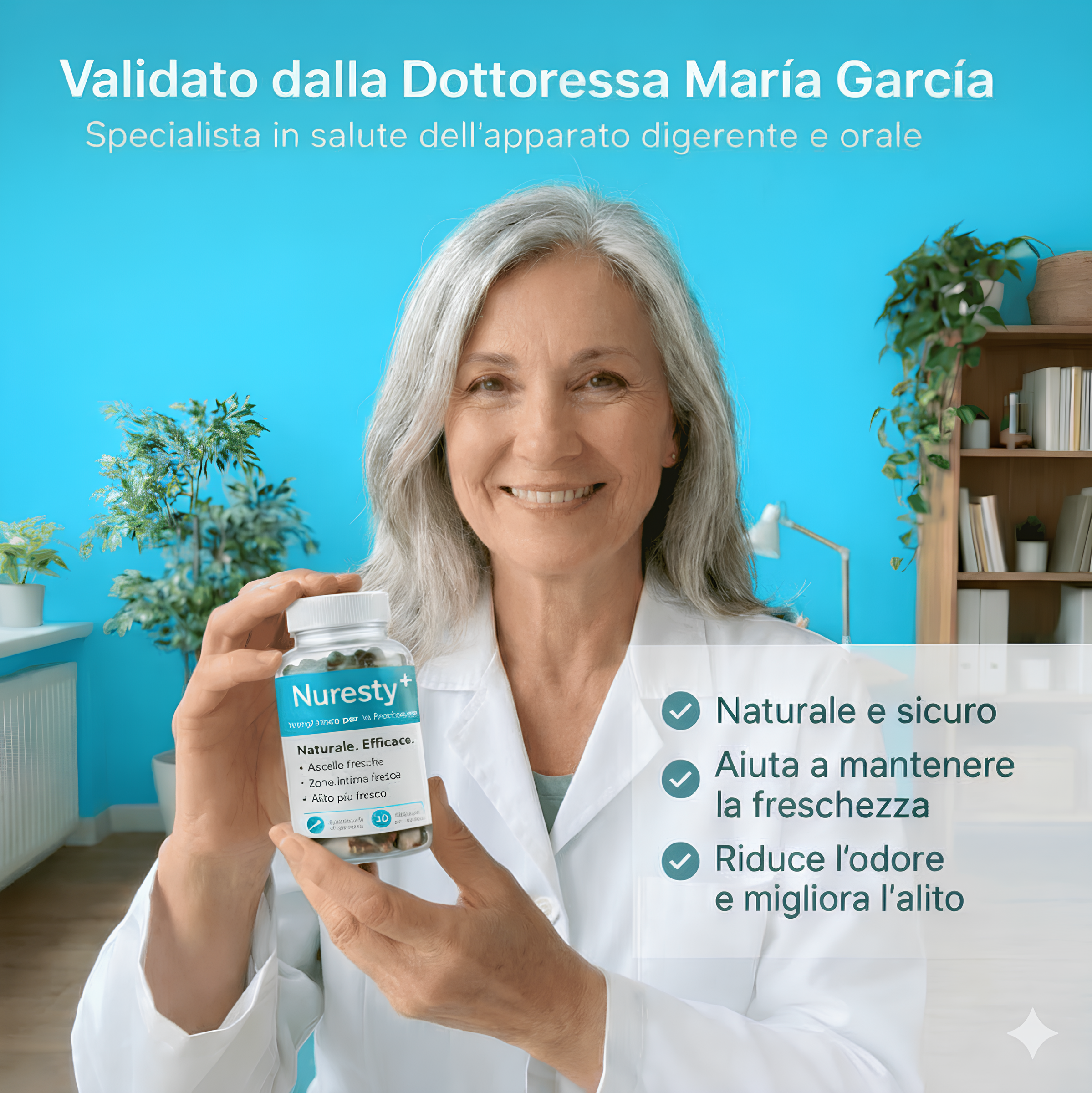 DEOS Nuresty+ | INTEGRATORE ANTI-ODORE