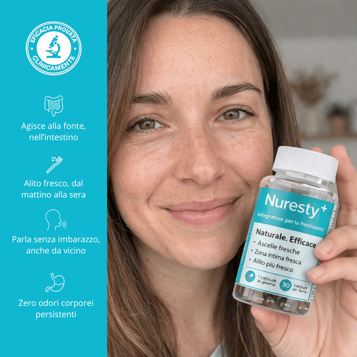 DEOS Nuresty+ | INTEGRATORE ANTI-ODORE