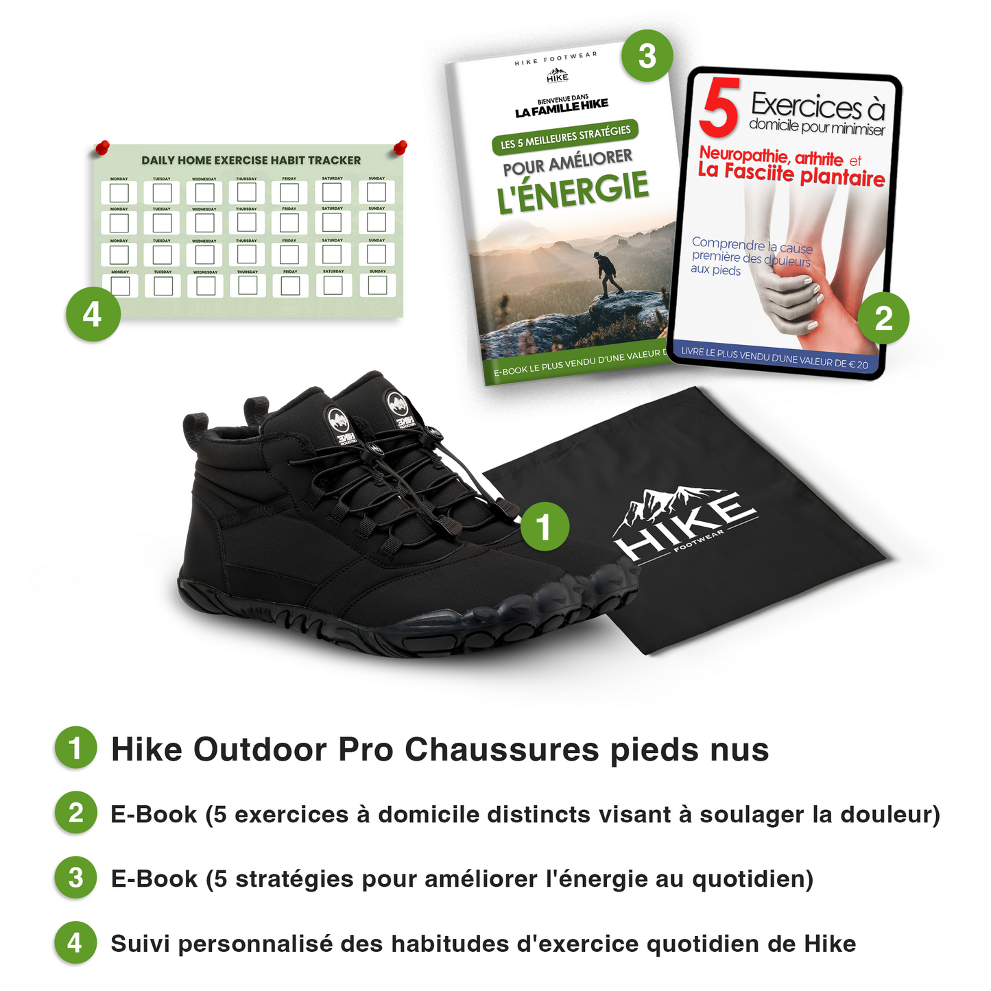HIKE® Outdoor Pro - Chaussures pieds nus antidérapantes et imperméables (Unisexe)