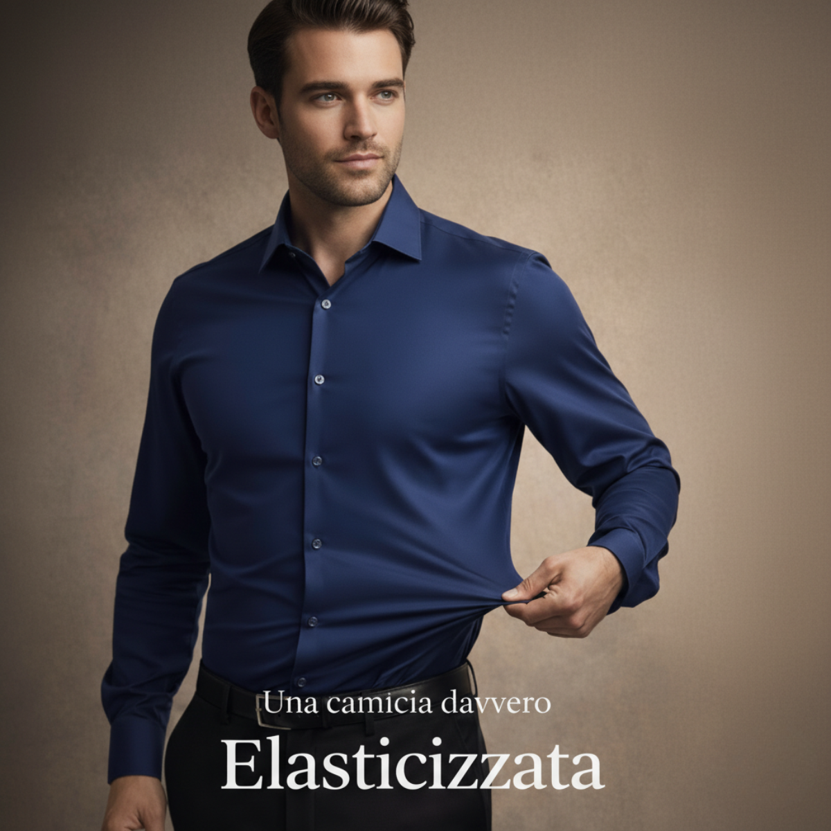 Camicia Antipiega a Taglio Aderente