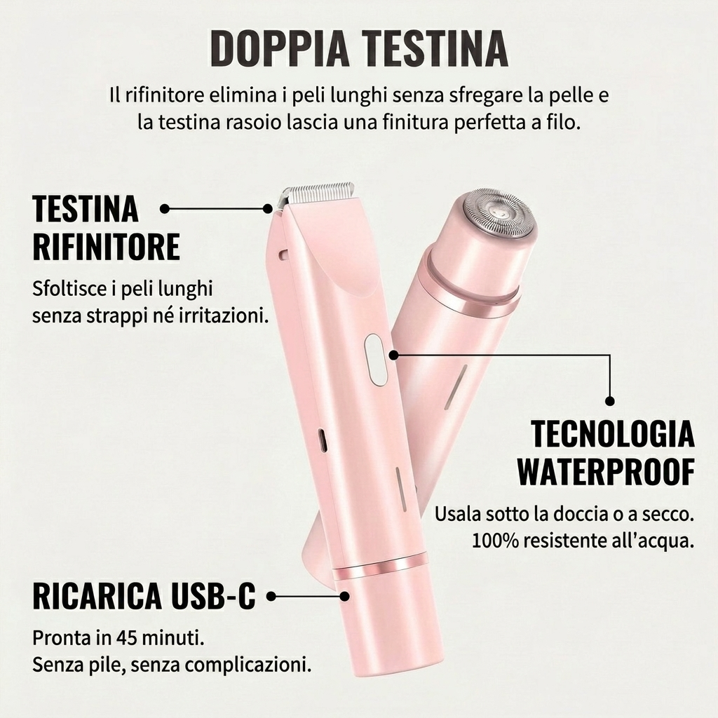 Rasoio 2 in 1 per bikini e corpo Nuresty™