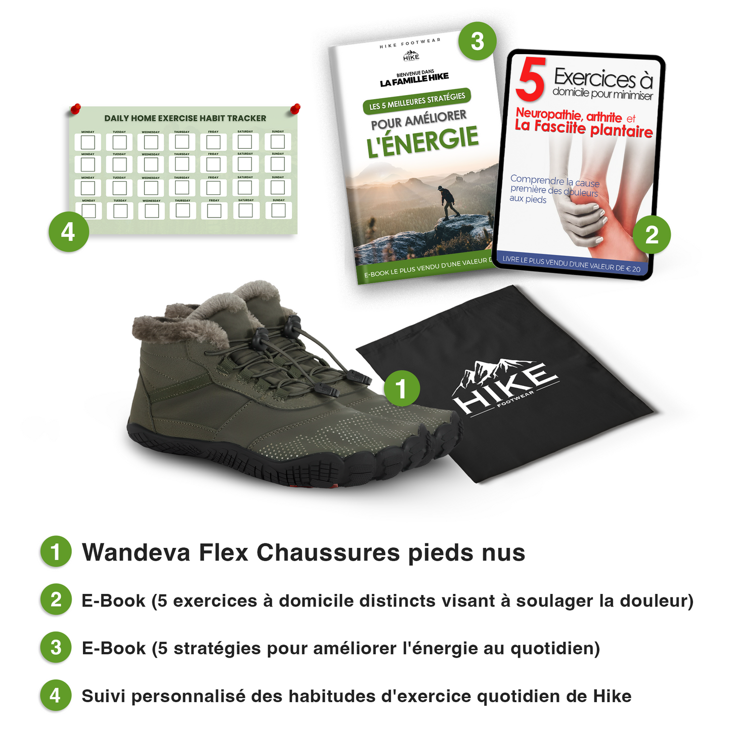 Wandeva Flex - Non-slip, universal winter barefoot shoe