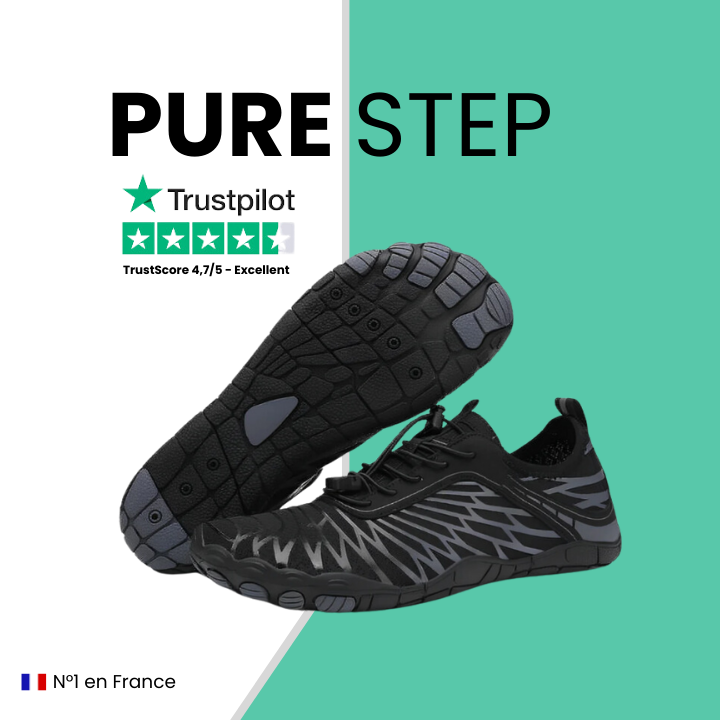 Pure Step – Soulage la neuropathie et réduit les douleurs inflammatoires des pieds.