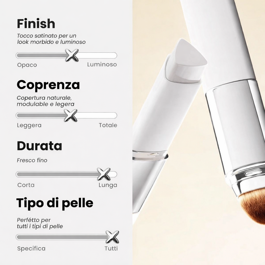 Foundation adattiva – Incarnato perfetto, naturale e luminoso