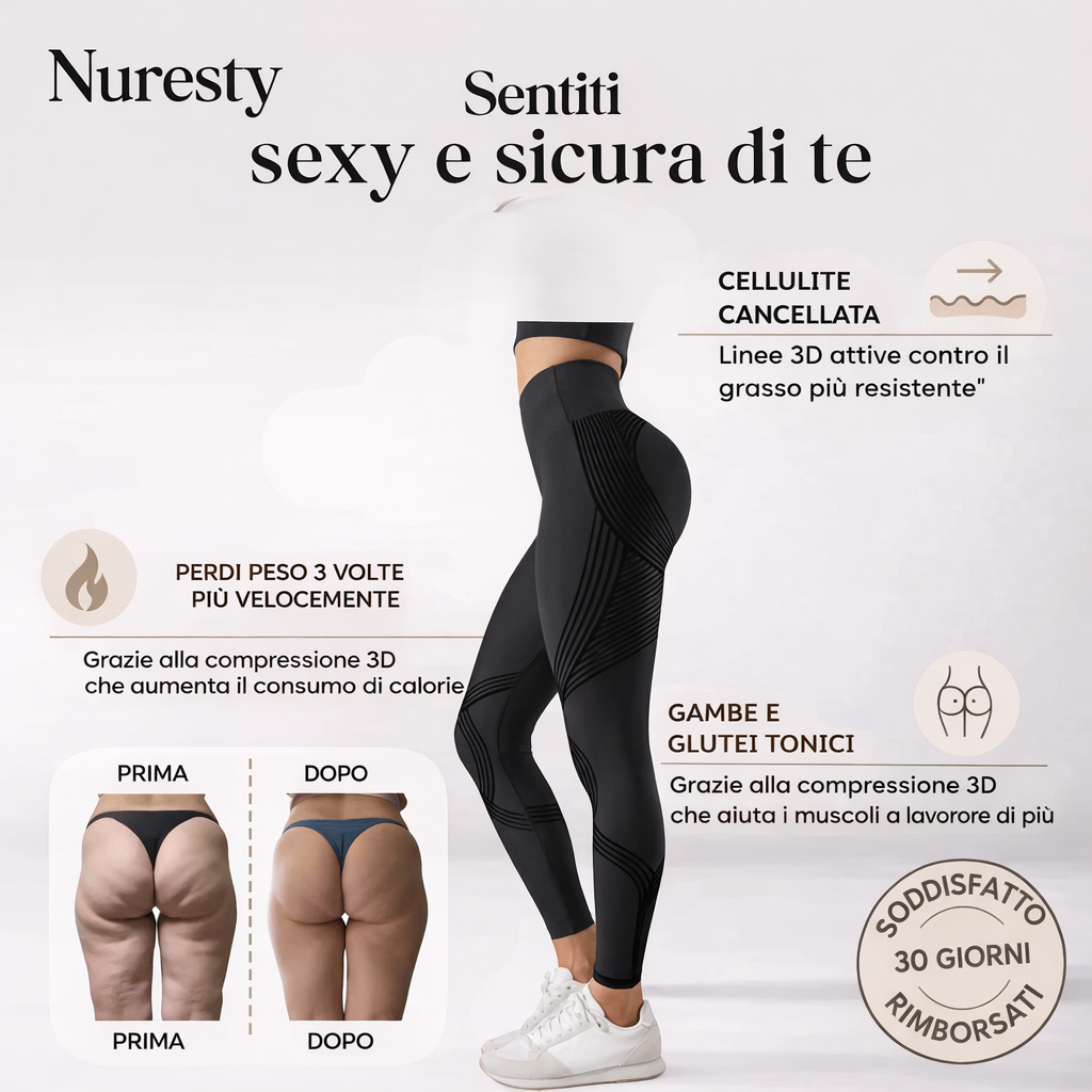 Leggings 3D Nuresty® — Leviga e Scolpisce