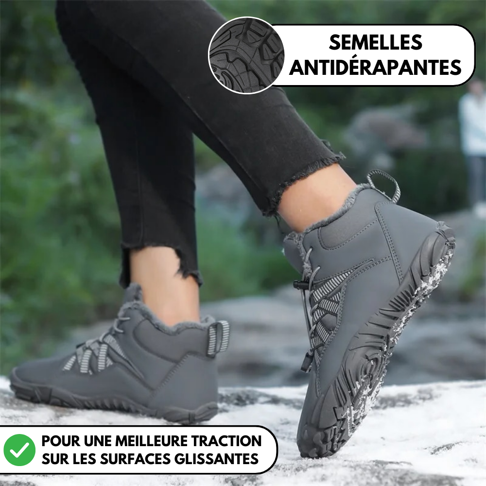 Carter Elite - Chaussure pieds nus antidérapante et universelle pour l'hiver