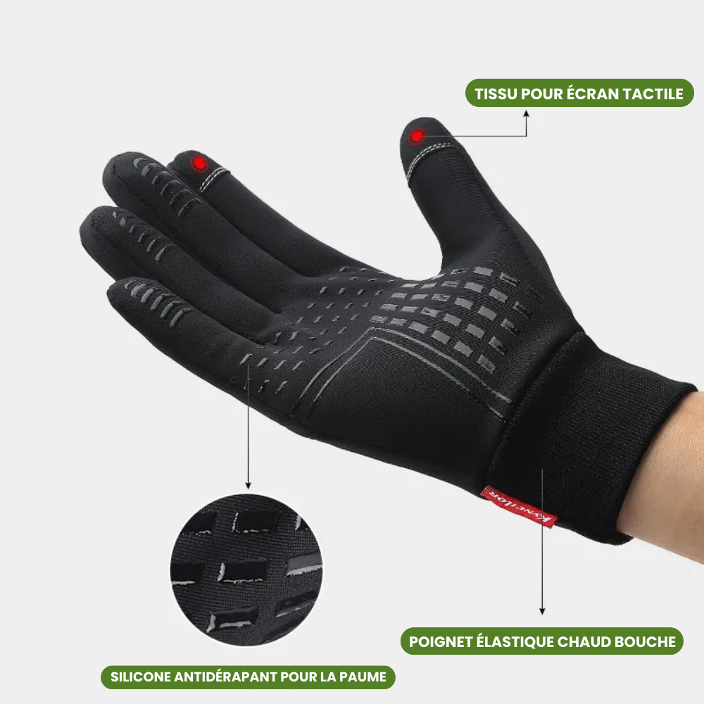 HIKE Outdoor Gloves - Gants d'extérieur coupe-vent à écran tactile