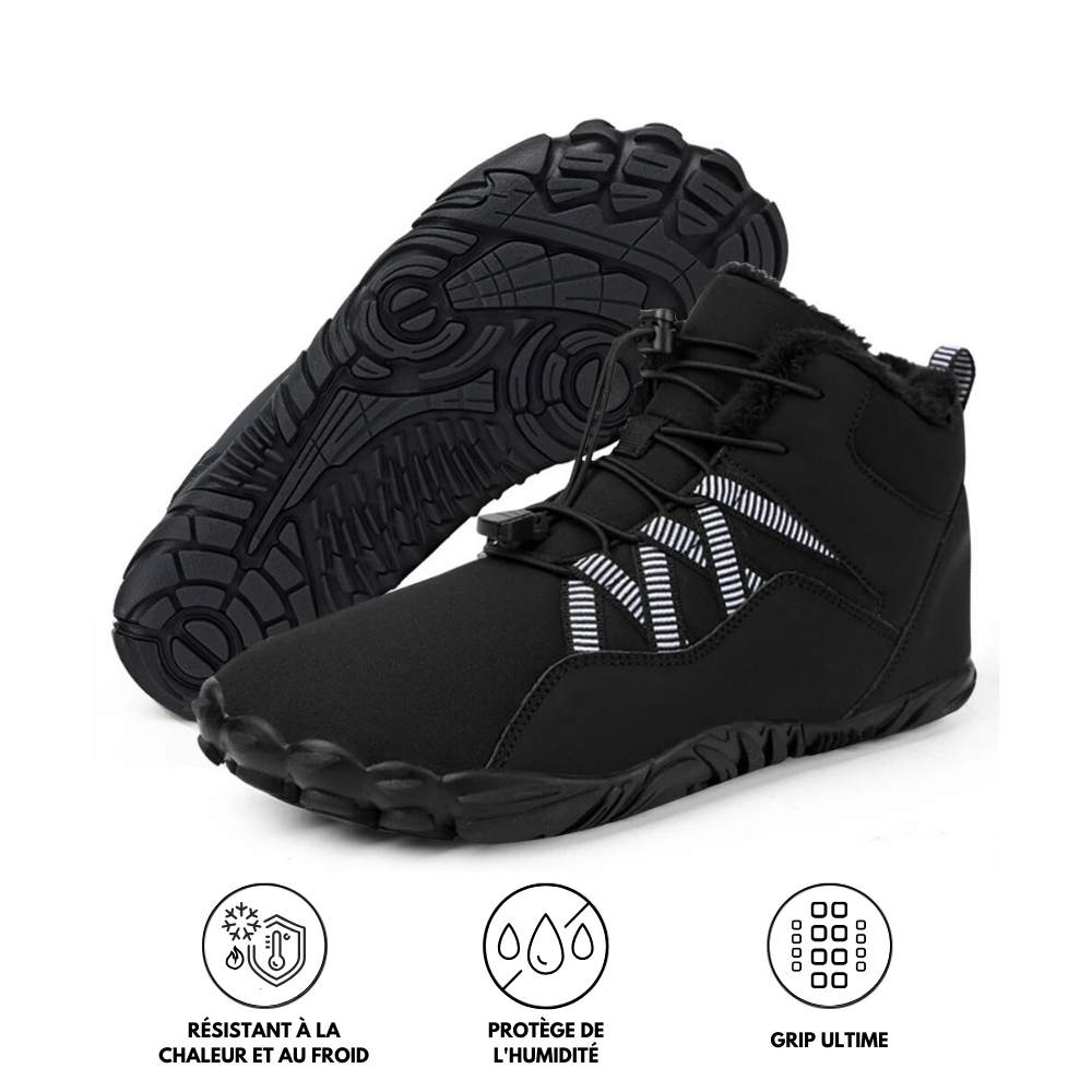 Carter Elite - Chaussure pieds nus antidérapante et universelle pour l'hiver