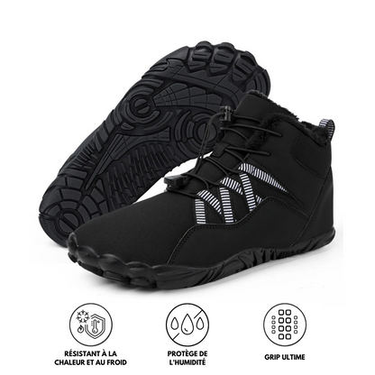 Carter Elite - Chaussure pieds nus antidérapante et universelle pour l'hiver