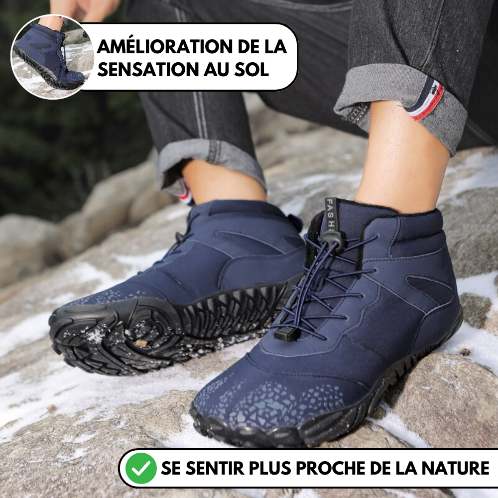 Vindra Flex - Chaussure pieds nus antidérapante et universelle pour l'hiver