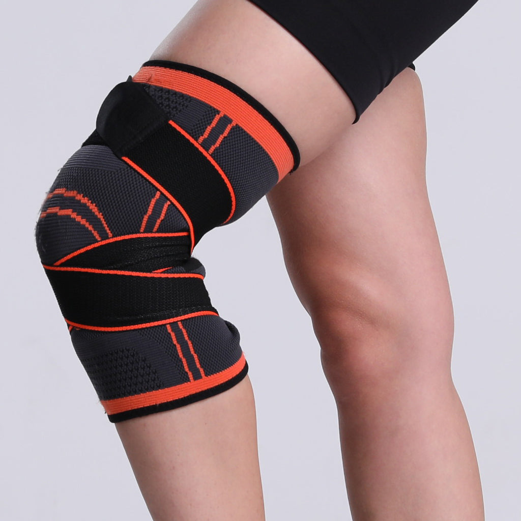 ArthroEase - Bandage de compression avec sangles élastiques pour le soutien du genou