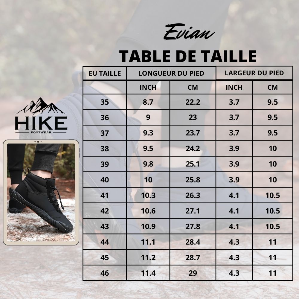 Evian Master - Non-slip, universal barefoot shoe for winter